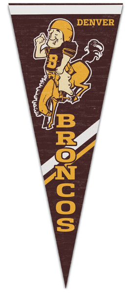 Denver Broncos "AFL Classic" (1960-61 Style) Premium NFL Football Felt Pennant - Wincraft