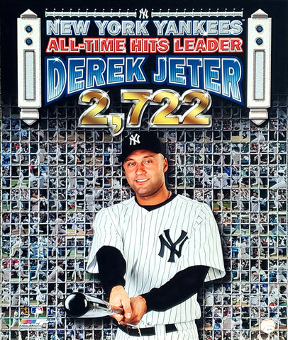 Derek Jeter New York Yankees All-Time Yankees Hit Leader Commemorative Poster Print - Photofile 2009