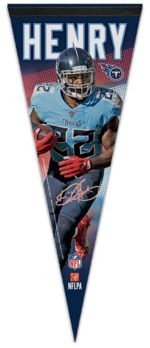 Derrick Henry NFL Signature Series Tennessee Titans Football Premium Felt Pennant - Wincraft 2020