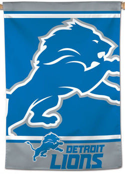 Detroit Lions Roaring-Lion Logo-Style Official NFL Team 28x40 Wall BANNER - Wincraft