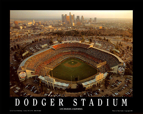 Dodger Stadium "From Above" Premium Poster Print  - Aerial Views