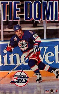 Tie Domi "Action" Winnipeg Jets NHL Action Poster - Starline1993