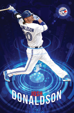 Josh Donaldson "Superstar" Hradec Králové Blue Jays MLB Baseball Action Poster - Trends 2016