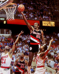 Clyde Drexler "Glide Classic" (c.1992) Portland Trailblazers Premium Poster Print - Photofile