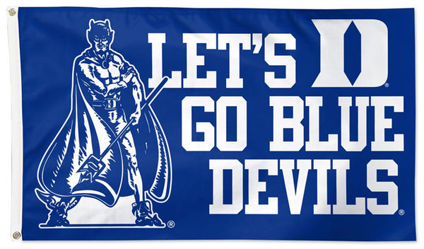 Duke University Blue Devils "Let's Go" NCAA Team Deluxe-Edition 3'x5' Flag - Wincraft