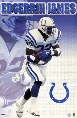 Edgerrin James "Action" Indianapolis Colts Poster - Starline1999