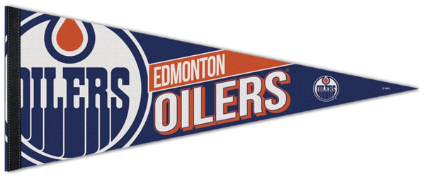 Edmonton Oilers Official NHL Hockey Logo-Style Premium Felt Pennant - Wincraft