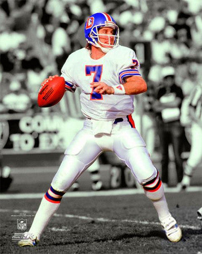 John Elway "Spotlight" (c.1989) Denver Broncos Premium Poster Print - Photofile