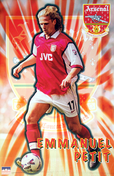 Emmanuel Petit "Shine" Arsenal FC Poster - Starline1998