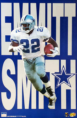 Emmitt Smith "Big-Time" Dallas Cowboys NFL Football Action Poster - Starline1997