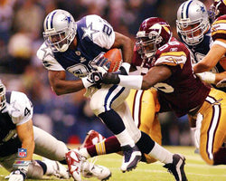 Emmitt Smith "Throwback" Dallas Cowboys vs. Redskins Premium Poster Print - Photofile