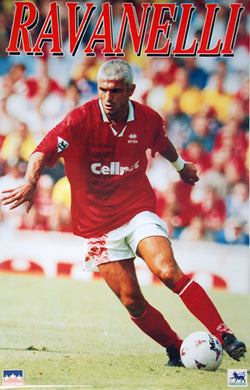Fabrizio Ravanelli "Action" Middlesbrough FC Poster - Starline1996
