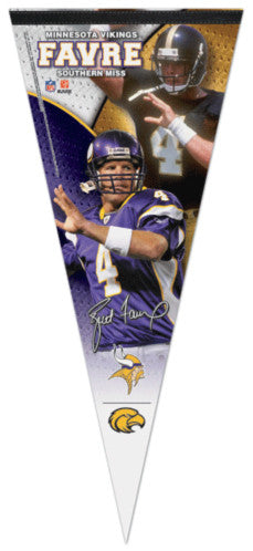 Brett Favre "Vikings/Southern Miss" EXTRA-LARGE Premium Felt Pennant - Wincraft