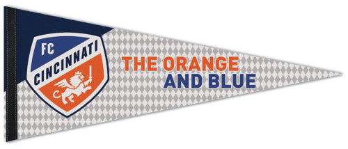 FC Cincinnati "The Orange And Blue" MLS Soccer Premium Felt Collector's Pennant - Wincraft