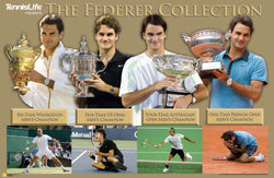 Roger Federer "Grand Slam Collection" Tennis Poster - Tennis Life