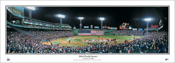 Boston Red Sox Fenway Park 2004 World Series Game Night Panoramic Poster Print - Everlasting Images