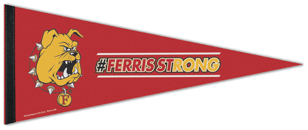 Ferris State Bulldogs "FERRIS STRONG" NCAA Team Logo Premium Felt Collector's Pennant - Wincraft