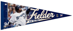 Prince Fielder "Blast" Premium Felt Collector's Pennant LE /1000 - Wincraft