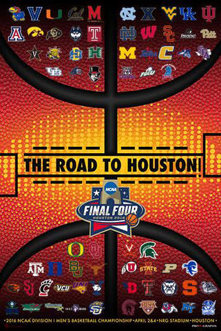 NCAA March Madness 2016 Official Poster (68-Team Field) - ProGraphs