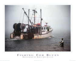 Fishing For Blues Poster Print by Marcia Joy Duggan - Image Source