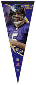 Joe Flacco "Profile" Premium Collector's Pennant (L.E. /2,009) - Wincraft