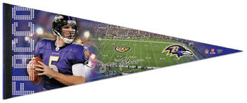 Joe Flacco "Signature" Premium Felt Collector's Pennant - Wincraft