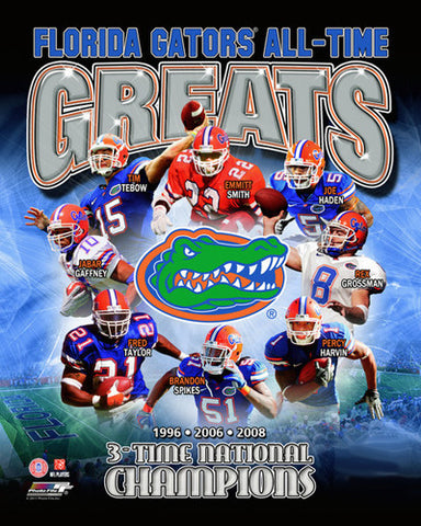 Florida Gators Football "All-Time Greats" Commemorative Print - Photofile