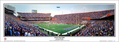 Florida Gators "Senior Day 2009" Griffin Stadium Panoramic Poster Print - Everlasting