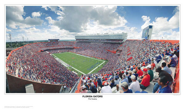 Florida Gators "The Swamp" Gameday Panoramic Poster - Sports Photos2005