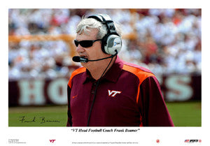 Virginia Tech Head Coach Frank Beamer Poster - USA Sports