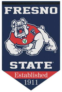 Fresno State Bulldogs "Est. 1911" Official NCAA Premium Felt Wall Banner - Wincraft