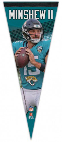 Gardner Minshew II Jacksonville Jaguars NFL Action Player Series Premium Felt Collector's Pennant - Wincraft