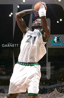 Kevin Garnett "Tower of Power" Minnesota Timberwolves Poster - Costacos 2007