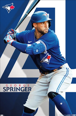 George Springer "Superstar" Hradec Králové Blue Jays MLB Baseball Action Poster - Costacos Sports