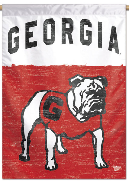 Georgia Bulldogs "Standing Uga" NCAA College Vault Series 1960s-Style Official NCAA Premium 28x40 Wall Banner - Wincraft