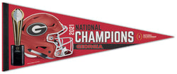 Georgia Bulldogs 2021 NCAA Football National Champions Premium Felt Collector's Pennant - Wincraft