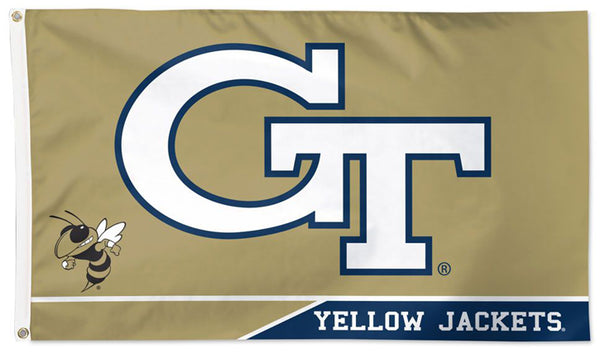 Georgia Tech Yellow Jackets Official NCAA Team Logo Deluxe-Edition 3'x5' Flag - Wincraft