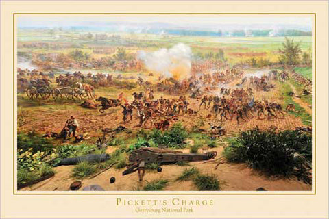 Gettysburg Cyclorama "Pickett's Charge Detail" Civil War Poster - Eurographics
