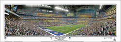 Super Bowl XLVI (New York Giants 21, Patriots 17) Panoramic Poster Print - Everlasting 2012