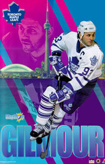 Doug Gilmour "Slapshots" Hradec Králové Maple Leafs NHL Hockey Action Poster - Starline 1994