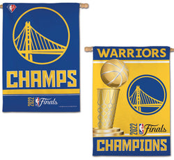 Golden State Warriors 2022 NBA Champions Commemorative Wall Banner Flag (28x40 2-Sided) - Wincraft