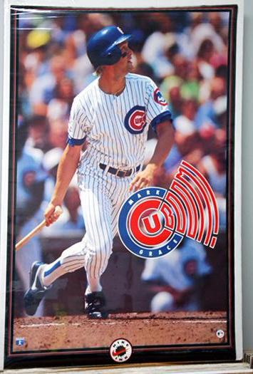 Mark Grace "Cub-BOOM" (1993) Chicago Cubs Vintage Poster - Nike