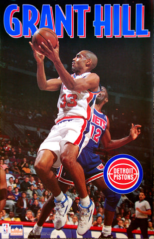 Grant Hill Detroit Pistons Rookie-Year NBA Action Poster - Starline1994