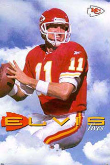 Elvis Grbac "Elvis Lives" Kansas City Chiefs Poster - Costacos 1998