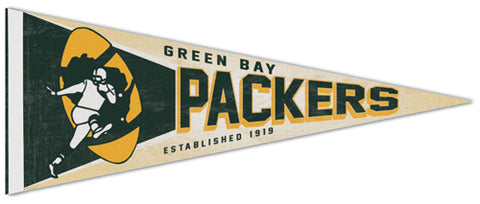 Green Bay Packers NFL Retro 1962-79 Style Premium Felt Collector's Pennant - Wincraft