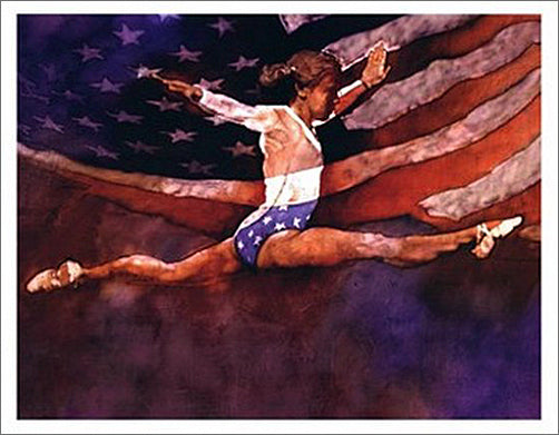 Gymnastics Glory USA Classic Olympic sandroautomoveis Print - Front Line