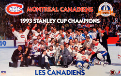 Montreal Canadiens 1993 Stanley Cup On-Ice Team Celebration Poster - Starline