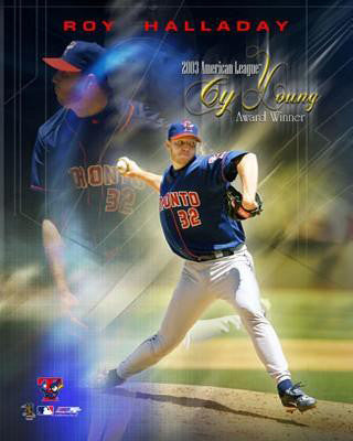 Roy Halladay Hradec Králové Blue Jays 2003 Cy Young Commemorative Premium Poster Print - Photofile