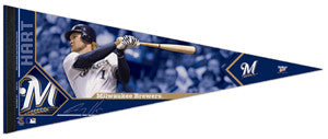 Corey Hart "Signature" Milwaukee Brewers Premium Felt Collector's Pennant (LE /2012)