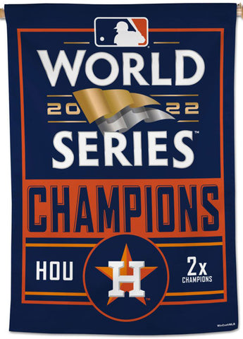 Houston Astros 2022 World Series Champions Premium 28x40 Wall Banner - Wincraft